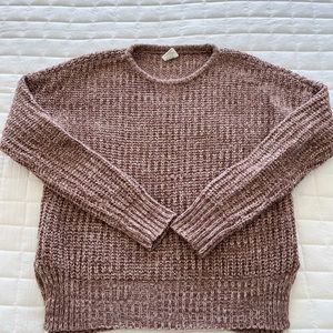 Full Tilt Essentials Pink Crew Neck Sweater XS